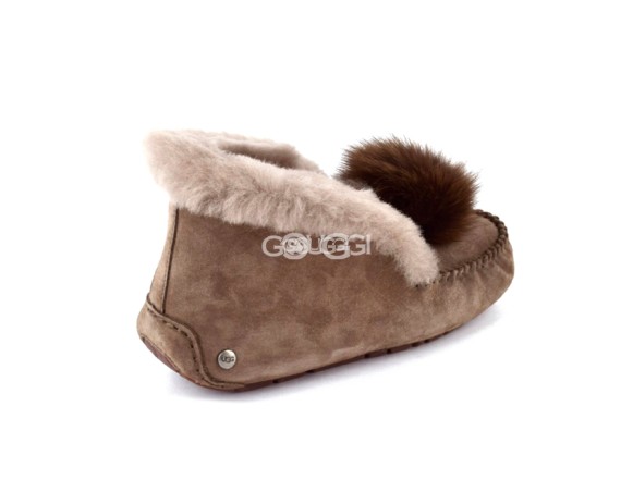 Женские мокасины Alena Pom Pom Cappuchino