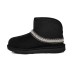 Женские мини угги Classic Mini Crescent - Black