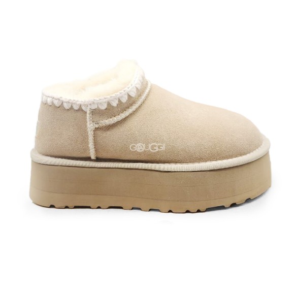 Женские ультра мини угги на платформе Ugg Ultra Mini Platform Sand