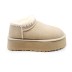 Женские ультра мини угги на платформе Ugg Ultra Mini Platform Sand