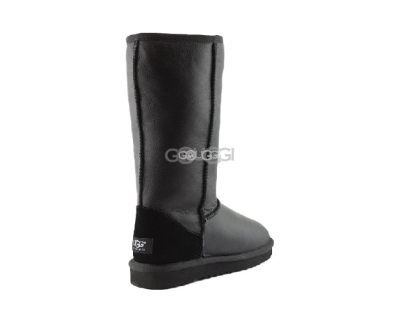 Женские высокие угги Classic Tall Metallic Black