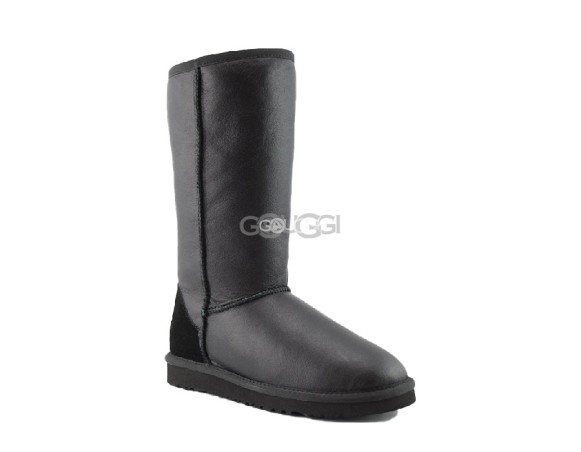 Женские высокие угги Classic Tall Metallic Black