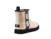 Женские прозрачные мини угги Classic Clear Mini Natural Black 