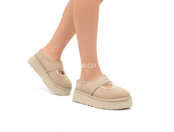Женские слипоны Ugg Bea Mary Jane Mustard Seed