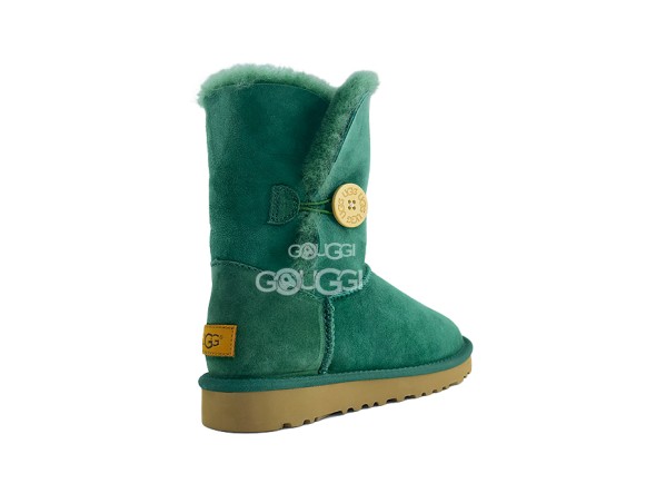 Женские угги с пуговицей Bailey Button II Dark Green