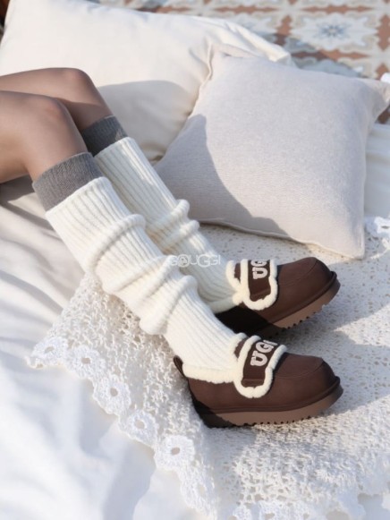 Женские слипоны Ugg Classic Fat Ding Slip On Chocolate