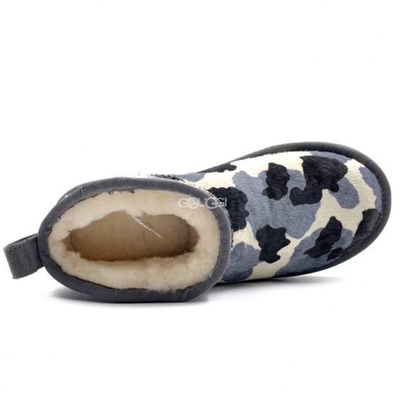 Женские ультра мини угги Ultra Mini Cow Print Grey