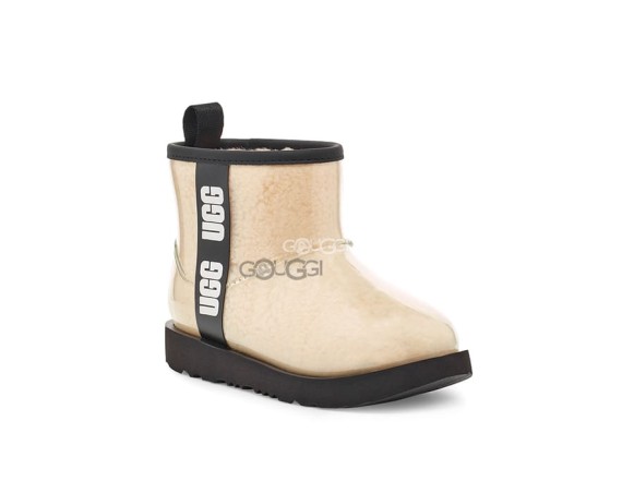 Детские прозрачные мини угги Kids Classic Clear Mini Natural Black