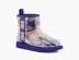 Женские прозрачные мини угги Classic Clear Mini Natural Marble - Violet Night