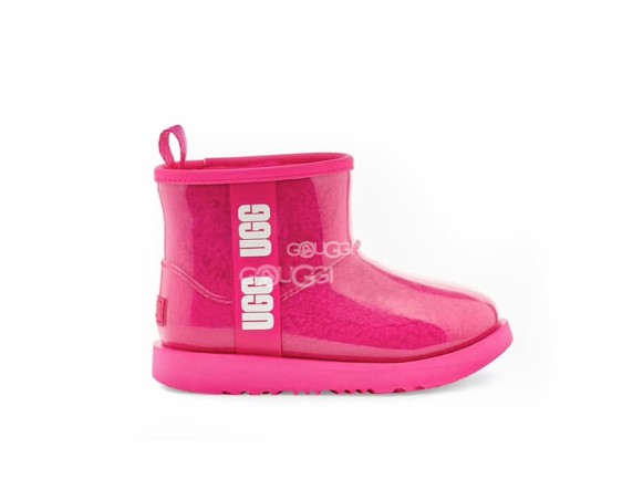 Детские прозрачные мини угги Kids Classic Clear Mini Rock Rose