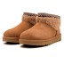 Женские ультра мини угги Ultra Mini Maxi Curly Boot - Chestnut