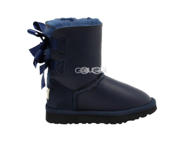 Детские угги с бантиками Kids Bailey Bow Navy (Black Stole)
