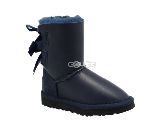 Детские угги с бантиками Kids Bailey Bow Navy (Black Stole)