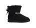 Женские мини угги с бантиками Mini Bailey Bow Black II