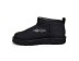 Женские кожаные ультра мини угги Ultra mini Leather Black