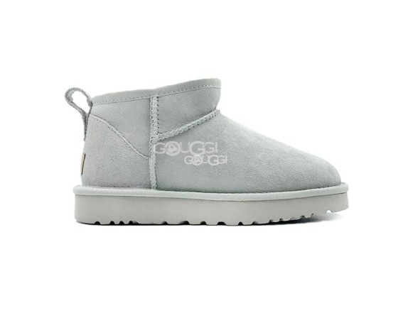 Женские ультра мини угги Ultra mini Grey Violet