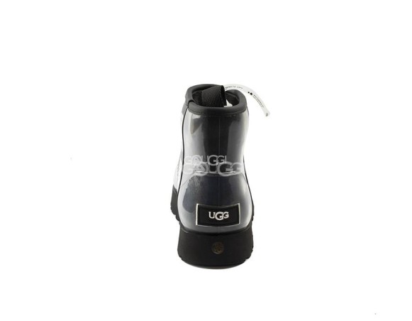 Женские прозрачные мини угги Classic Clear Mini Black