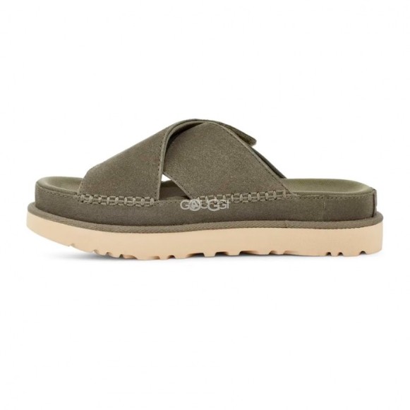 Женские шлепанцы Ugg Goldenstar Cross Green