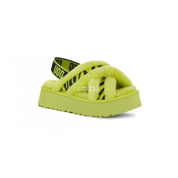Женские сандалии Disco Cross Slide Animalia - Key Lime