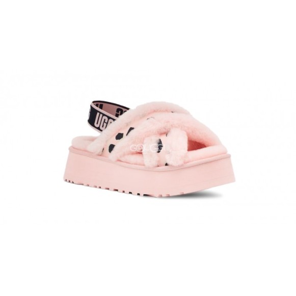 Женские сандалии Disco Cross Slide Animalia - Pink Scallop