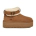 Женские ультра мини угги Ultra Mini Belted Roller - Chestnut