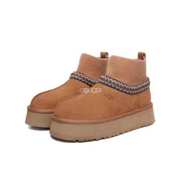 Женские слипоны Tazz Knit Chestnut