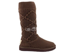 Classic Argyle Knit Chocolate