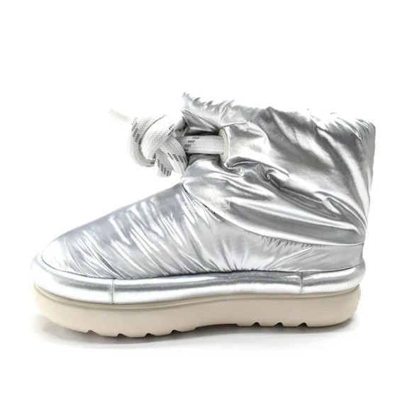 Женские короткие угги Ugg Classic Maxi Short Silver