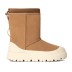 Женские короткие угги с галошами Classic Short Weather Hybrid - Chestnut / Whitecap