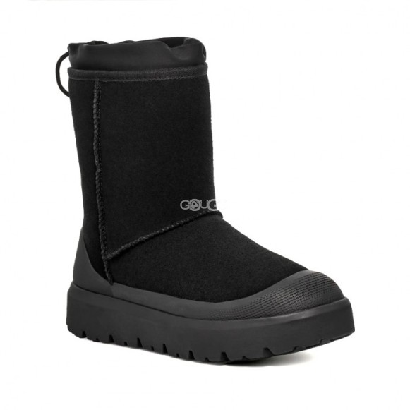 Женские короткие угги Classic Short Weather Hybrid - Black