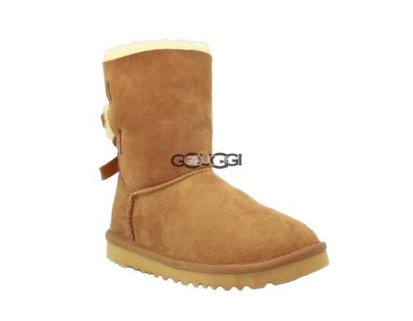 Женские угги с бантиками Bailey Bow Chestnut